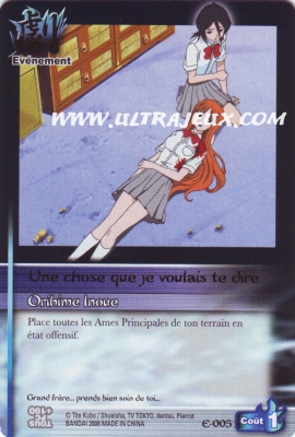 Une Chose Que Je Voulais Te Dire de l'�dition S�rie 1