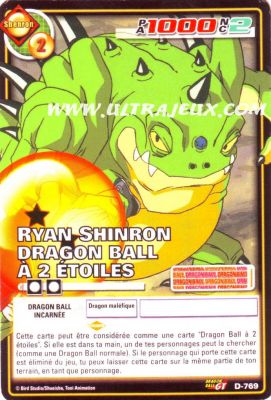 Ryan Shinron Dragon Ball � 2 �toiles de l'�dition S�rie 8