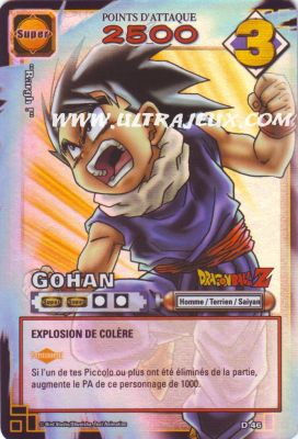 Carte dragon ball z serie