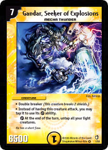 Gandar, Seeker of Explosions de l'�dition Thundercharge of Ultra Destruction