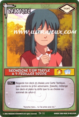 Recherche d'un trefle � 4 feuilles rouge de l'�dition S�rie 1