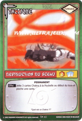 Destruction du sceau de l'�dition S�rie 1