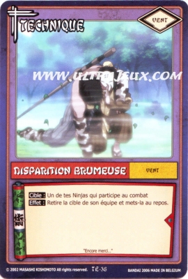 Disparition Brumeuse de l'�dition S�rie 1