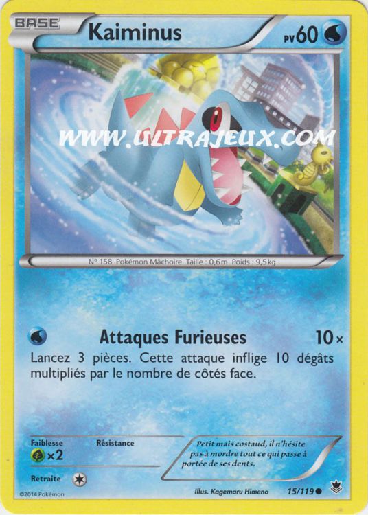 Ultrajeux Kaiminus 15119 Carte Pokémon Cartes à Lunité Français