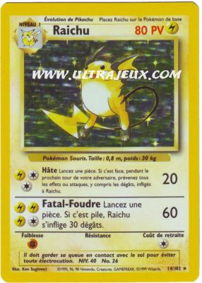 Raichu de l'�dition Set de Base