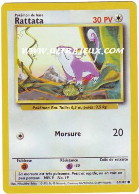 Rattata de l'�dition Set de Base