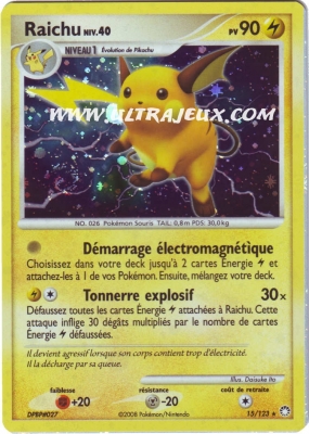 Raichu de l'�dition Diamant et Perle : Tr�sors Myst�rieux