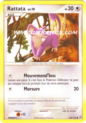 Rattata de l'�dition Diamant et Perle : Merveilles Secr�tes