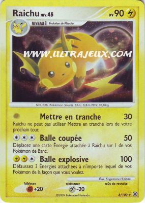 Raichu de l'�dition Diamant et Perle : Temp�te