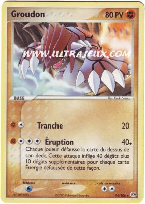 Groudon de l'�dition EX : Emeraude