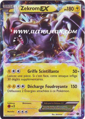 Carte pokemon zekrom ex