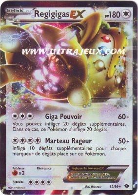 Regigigas Ex de l'édition Noir & Blanc - Destinées Futures Regigigas Ex de l'édition Noir & Blanc - Destinées Futures