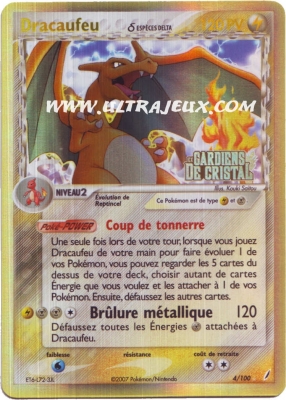 Dracaufeu de l'�dition EX : Gardiens de Cristal