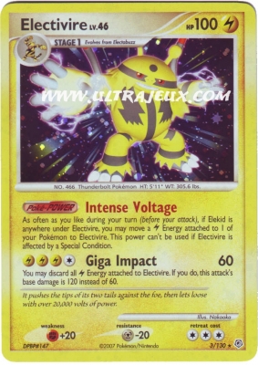 Electivire de l'�dition Diamond & Pearl