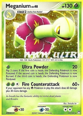 Meganium de l'�dition Diamond & Pearl : Mysterious Treasures