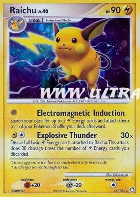 Raichu de l'�dition Diamond & Pearl : Mysterious Treasures