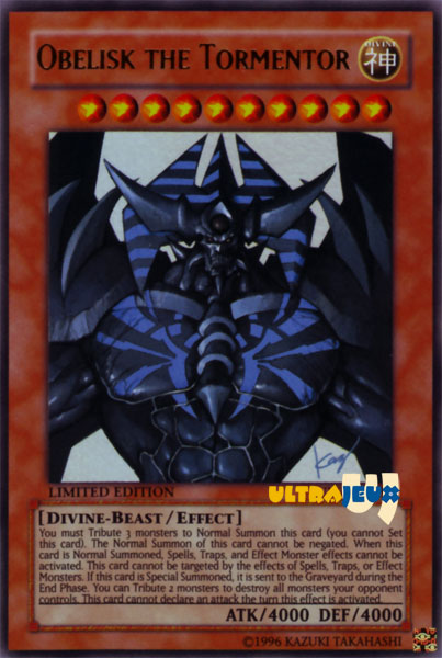 Carte yu gi oh les trois dieu egyptien