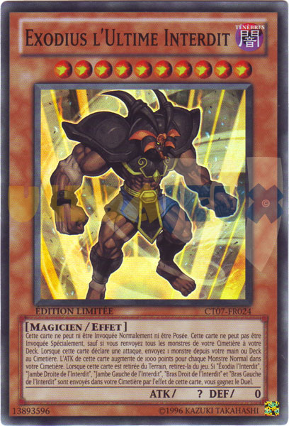 A vendre carte yu gi oh