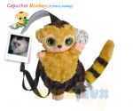 Sac � dos Peluche Yoohoo and Friends Roodee Le Singe Capucin - 30 Cm