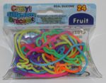  Crazy Bands Crazy Bands - Fluo Fruit (24 Bracelets)
