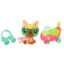 PetShop avec Accessoires Littlest PetShop Le Chien Et Son Avion