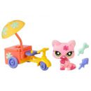 PetShop avec Accessoires Littlest PetShop Le Chat Et Son V�lo