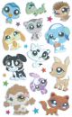 Autocollants Littlest PetShop 12 Stickers Littlest Petshop En Relief