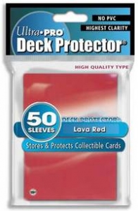 Prot�ges Cartes Format JAP Ultrapro - Dos Rouge