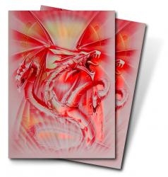 Prot�ges Cartes Format JAP Ultra Pro - Dragon De Diamant Rouge