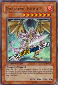 Cartes Cr�atures Sp�ciales Dragonic Knight