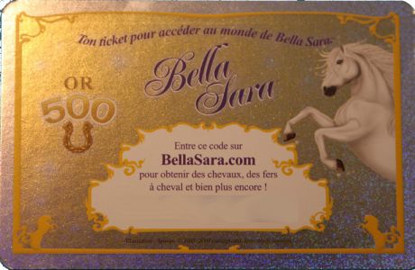 Tickets Ticket Bella Sara Familles Royales - Or