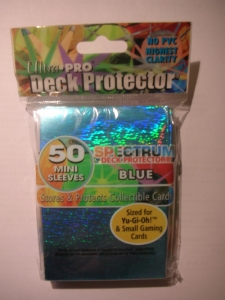Prot�ges Cartes Format JAP Ultrapro - Dos Spectrum Bleu