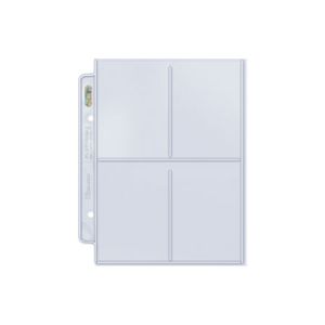 Feuilles de classeur Lot De 10 Feuilles De Classeur Ultrapro 4 Cases