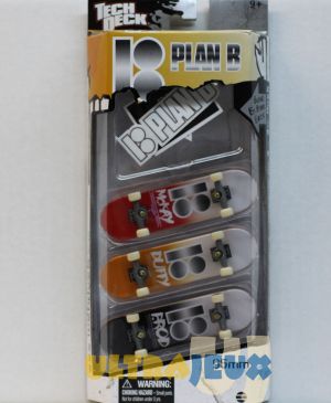 Coffrets de Finger Skate 3 Finger Skate + Stickers Plan B