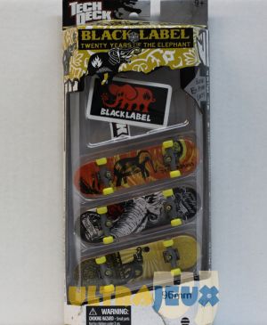 Coffrets de Finger Skate 3 Finger Skate + Stickers Black Label
