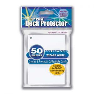 Prot�ges Cartes Format JAP Ultra Pro White Wizard - Dos Blanc
