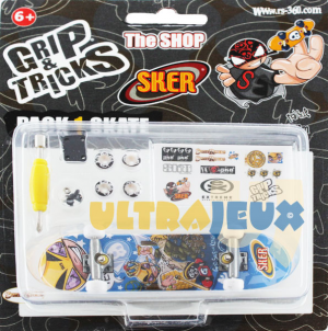 1 Pack Grip & Tricks 1 Finger Skate + Accessoires King Sker