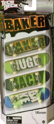 Coffrets de Finger Skate 4 Pack - Baker Skateboards