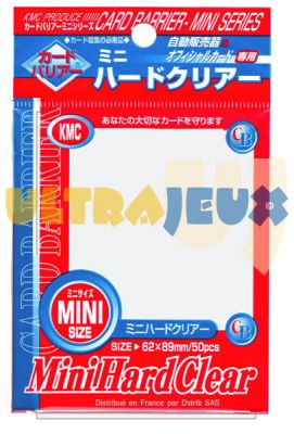 Prot�ges Cartes Format JAP Kmc - Mini Hard Clear ( Transparentes Rigides )