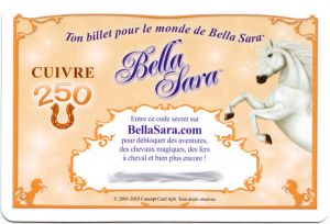 Tickets Ticket Bella Sara F�es De La Lune  - Cuivre