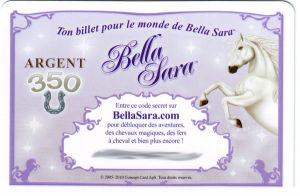Tickets Ticket Bella Sara F�es De La Lune - Argent