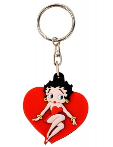 Portes cl�s Porte Cl�s Betty Boop (mati�re "gomme")