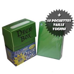 Prot�ges Cartes Format JAP Deck Box Verte Ultrapro + 50 Pochettes