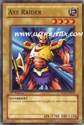 Axe Raider de l'�dition Deck de D�marrage 5D's