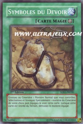Symboles Du Devoir de l'�dition Deck de D�marrage 5D's