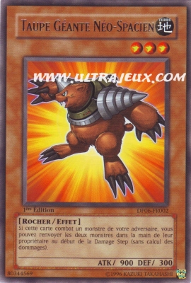 Taupe G�ante N�o-spacien de l'�dition Pack du Duelliste Jaden Yuki 3