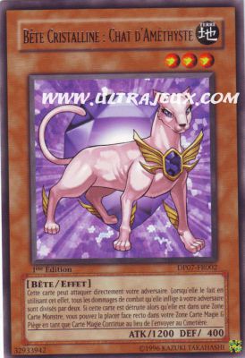 B�te Cristalline : Chat D'am�thyste de l'�dition Pack du Duelliste Jessie Anderson