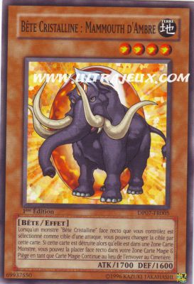B�te Cristalline : Mammouth D'ambre de l'�dition Pack du Duelliste Jessie Anderson