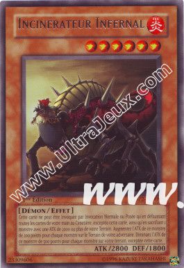 Incin�rateur Infernal de l'�dition Pack du Duelliste Chazz Princeton