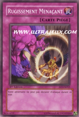 Rugissement Mena�ant de l'�dition �ternit� Br�lante